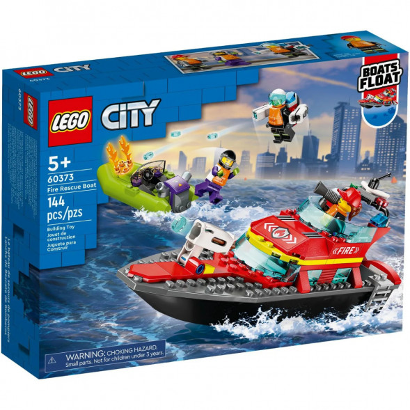 Конструктор LEGO City 60373 &amp;quot;Пожарно-спасательная лодка&amp;quot;, 144 деталей в Хабаровске