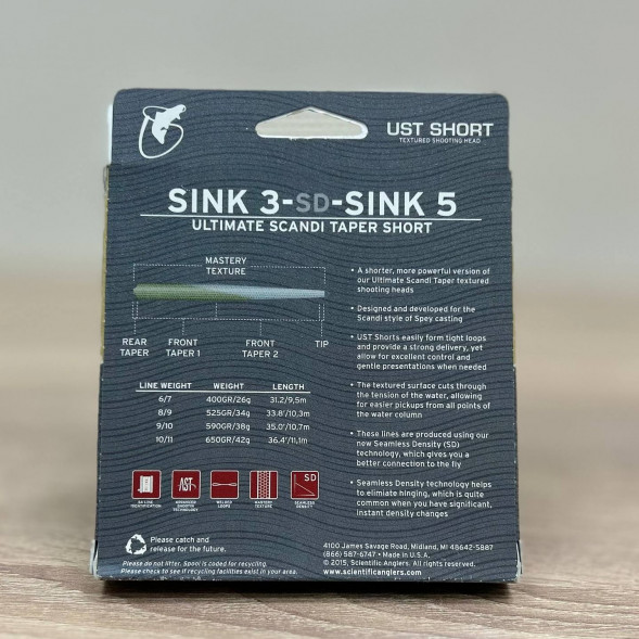 Рыболовная леска Scientific Anglers UST Short St-9/10-S3/S5 Sink 3-CD-Sink 5 125420 в Хабаровске