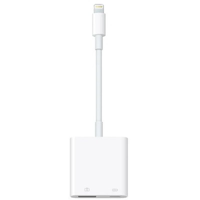 Разъем Apple Lightning - USB/Lightning, белый в Хабаровске
