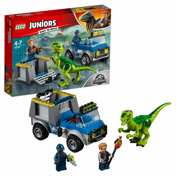 Конструктор LEGO Juniors 10757 Грузовик спасателей для перевозки раптора в Хабаровске