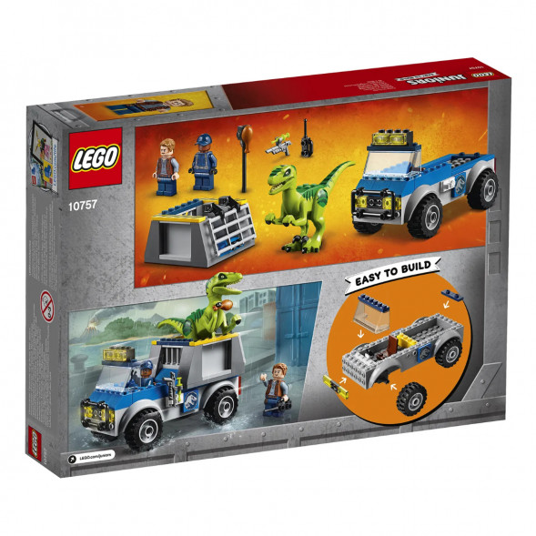 Конструктор LEGO Juniors 10757 Грузовик спасателей для перевозки раптора в Хабаровске