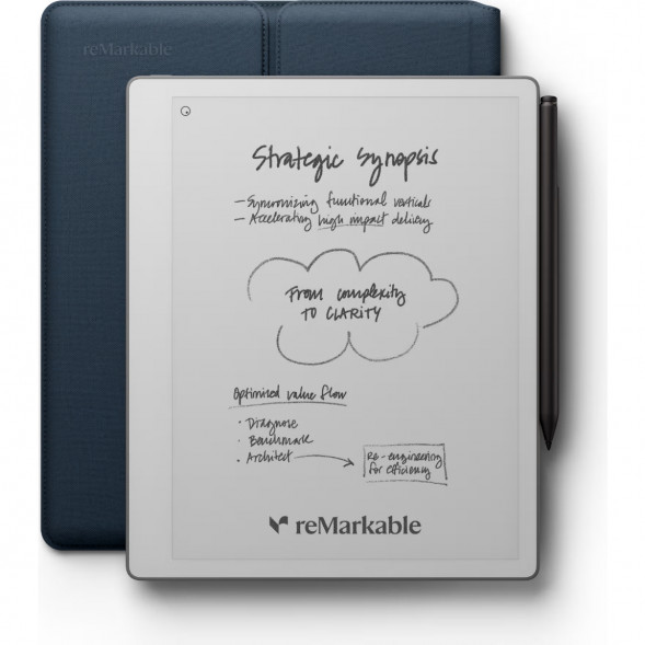 Графический планшет reMarkable Paper Pure+Marker Plus+Sleeve Folio, Ocean Blue в Хабаровске